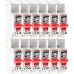 Lot de 12 disjoncteurs À connexions automatiques ph + n thomson - 10a nf Lot de 12 disjoncteurs À connexions automatiques ph + n thomson - 10a nf