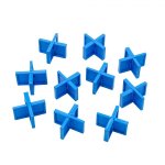 Lot de 12 espaceurs pour lame de terrasse - ecartement 4, 5, 6, 7 mm