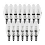 Lot de 15 ampoules halog�ne 28w e14