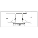 Lot de 15 support de spot bbc orientable diametre 100mm avec douille gu10 ref. 802