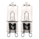 Lot de 2 ampoules halogènes g9 28w 370 lm 40x15mm Lot de 2 ampoules halogènes g9 28w 370 lm 40x15mm