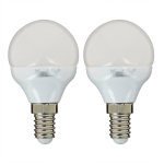 Lot de 2 ampoules led p45 - culot e14 - classique