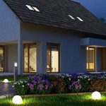 Lot de 2 boules solaires moony blanc plastique ?30 cm Lot de 2 boules solaires moony blanc plastique ?30 cm
