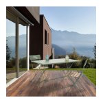 Lot de 2 chaise pliante de jardin vert kaki - 42x48x81cm
