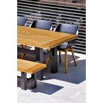 Lot de 2 - chaises sophie teak armchair - anthracite