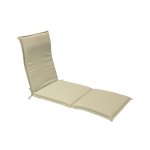 Lot de 2 coussins garden lit de soleil - 190 x 60 cm - ecru