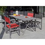 Lot de 2 fauteuils rgisseur - chassis pliant sans toile - tpep - gris