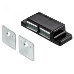 Lot de 2 loqueteaux magntiques plastique hettich, l. 20. 8 x l. 58. 3 mm
