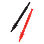 Lot de 2 pointes de touche  ressort 4mm: 1 rouge + 1 noire - zenitech