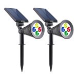 Lot de 2 spots multicolores spiky c34 noir plastique h42cm Lot de 2 spots multicolores spiky c34 noir plastique h42cm