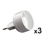 Lot de 3 adaptateurs m euro / f usa blanc Lot de 3 adaptateurs m euro / f usa blanc