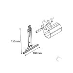 Lot de 3 - attaches souples 150 / 165 pour volet roulant