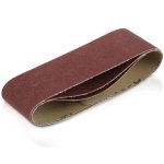 Lot de 3 bandes abrasives 75 x 533 mm grain 80 Lot de 3 bandes abrasives 75 x 533 mm grain 80