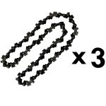 Lot de 3 cha�nes 40 maillons pour tron�onneuse �lagueuse