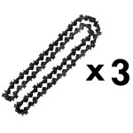Lot de 3 cha�nes 72 maillons pour tron�onneuse