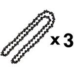 Lot de 3 cha�nes 76 maillons pour tron�onneuse