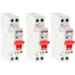 Lot de 3 disjoncteurs � vis ph + n pouvoir de coupure 4. 5ka 10a nf - thomson
