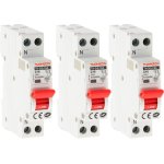 Lot de 3 disjoncteurs  vis ph + n thomson - 32a nf