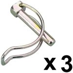 Lot de 3 goupilles de fixation pour mches de tarire