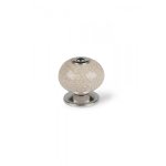Lot de 4 boutons de meuble boule porcelaine craquel h. 38 x l. 40 x p. 40 mm
