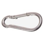 Lot de 4 mousquetons en acier zingu  4x40mm