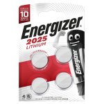 Lot de 4 piles bouton lithium cr2025