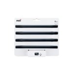 Lot de 4 poignes de meuble entraxe 128 mm inox brut
