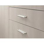 Lot de 4 poign�es de meuble entraxe 96 mm aluminium anodis�