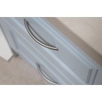 Lot de 4 poign�es de meuble entraxe 96 mm zamak bross�