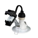 Lot de 45 spot led encastrable complete orientable blanc avec ampoule gu10 230v eq. 50w, lumiere blanc ...