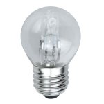 Lot de 5 ampoules halogene sph�rique 37w (28w) grand culot � vis e27 de kanlux