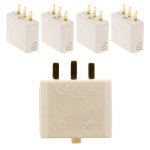 Lot de 5 fiches dcl 2p + t pour boite applique & point de centre pour conducteur de 0, 5  1mm