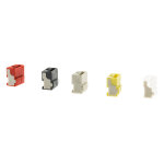 Lot de 5 mini bornes de connexion rapide s243 pour fils rigides tlphoniques - 4 entres - wago