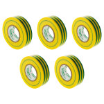 Lot de 5 rouleaux adhésifs 19mm x 20m - vert / jaune Lot de 5 rouleaux adhésifs 19mm x 20m - vert / jaune