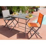 Lot de 6 chaises pliantes thma - tpep - caf / caf