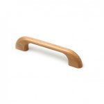 Lot de 6 poign�es de meuble entraxe 96 mm bois verni