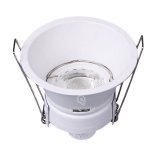 Lot de 6 support spot encastrable basse luminance blanc, non eblouissant, pour ampoule gu10 / mr16 ref ...