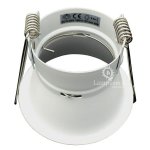 Lot de 6 support spot encastrable orientable basse luminance blanc, non eblouissant, pour ampoule gu10 ...