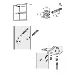 Lot de 8 ferrures 89341 hettich