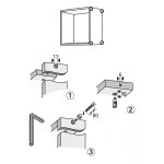 Lot de 8 ferrures 89349 hettich