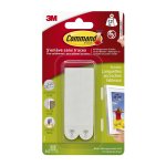 Lot de 8 languettes adhésives tableaux déco command, blanc Lot de 8 languettes adhésives tableaux déco command, blanc