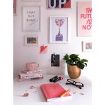 Lot de 8 languettes adh�sives tableaux d�co command, blanc