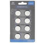 Lot de 8 piles bouton 3 volts cr2032 Lot de 8 piles bouton 3 volts cr2032