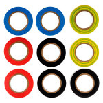 Lot 9 rubans adhsifs 15mm x 10m - zenitech