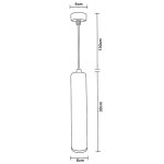 Luminaire suspendu gu10 ip20 30cm noir - noir - silamp Luminaire suspendu gu10 ip20 30cm noir - noir - silamp