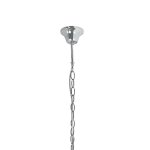 Lustre classique 5xe14 metal et textile blanc