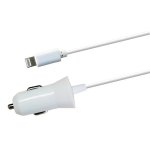 M500 chargeur allume cigare iphone 5 / 6 / 7 / 8 / x avec cable renforce non separe 1, 2 m + prise allume ...