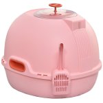 Maison de toilette portable pour chat tiroir  litire coulissant porte battante lucarne + pelle fournis ...