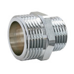 Mamelon laiton nickel� r�duit double m�le 15 / 21 - 20 / 27