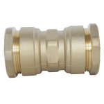 Manchon gal laiton pour tube pe d32 - sens unique de montage